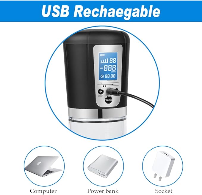 Premium Automatic Vacuum Pump for Men | Rechargeable Electric Male Wellness Device
