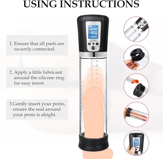 Premium Automatic Vacuum Pump for Men | Rechargeable Electric Male Wellness Device