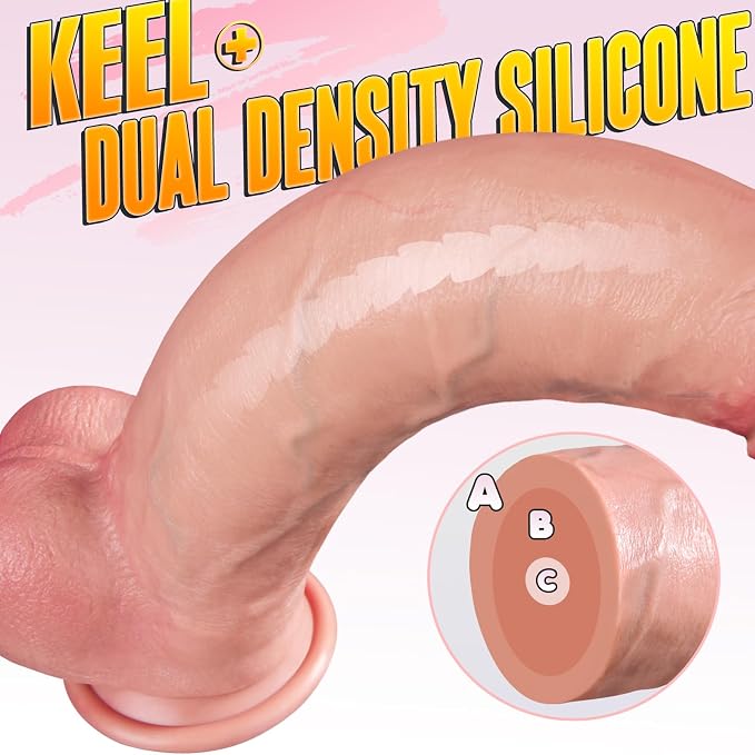 Premium XL Dual-Density Silicone Wellness Massager 12-Inch Body-Safe